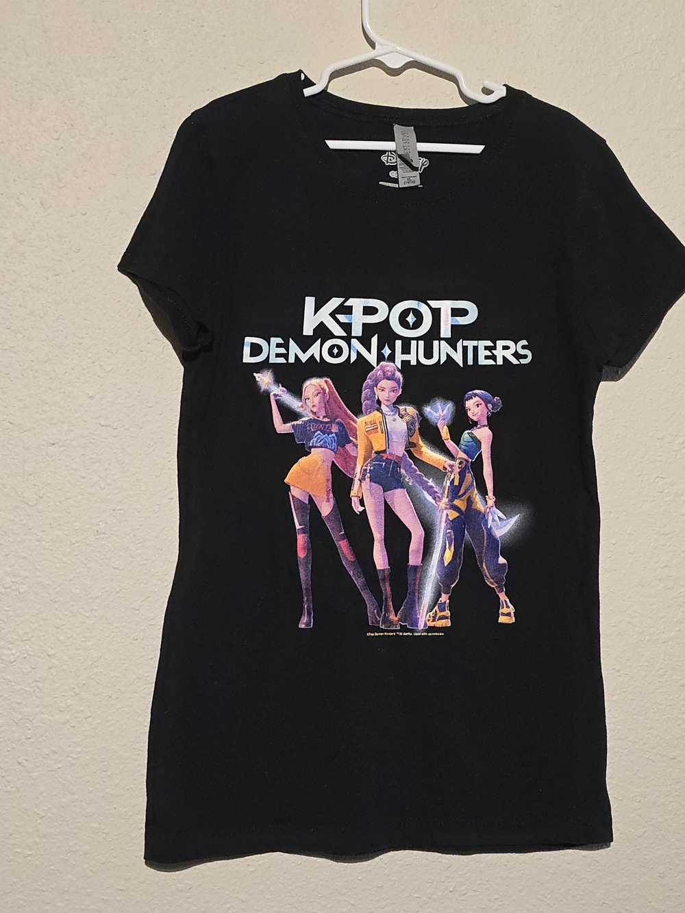 Next Level Apparel Black KPOP Demon Hunters Graphic Tee